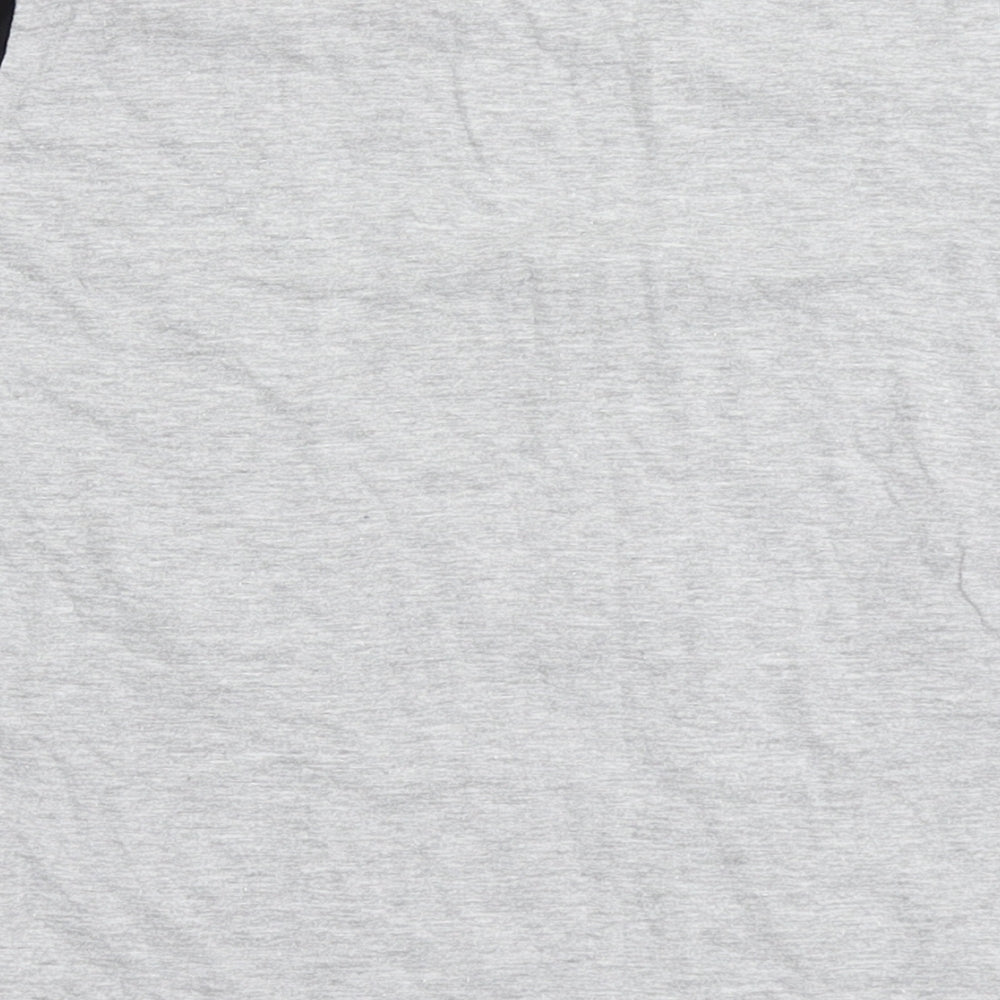 Urban Outlaws Boys Grey  Cotton Basic T-Shirt Size 7-8 Years Round Neck Pullover - Evolution