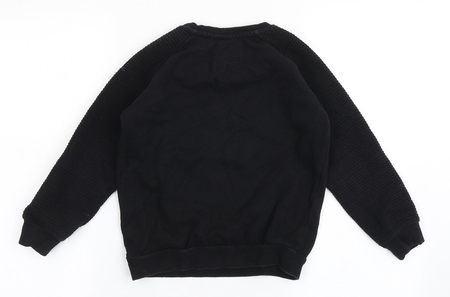 Batman Boys Black  Cotton Pullover Sweatshirt Size 7-8 Years  Pullover - Batman