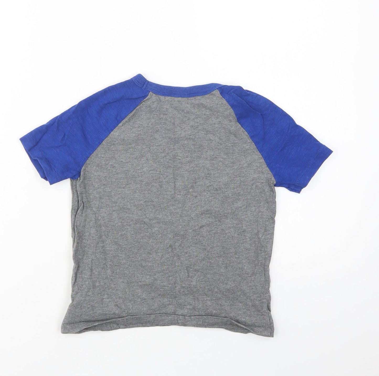 Gap Boys Grey  Cotton Pullover T-Shirt Size 4-5 Years Crew Neck Pullover - Emojis