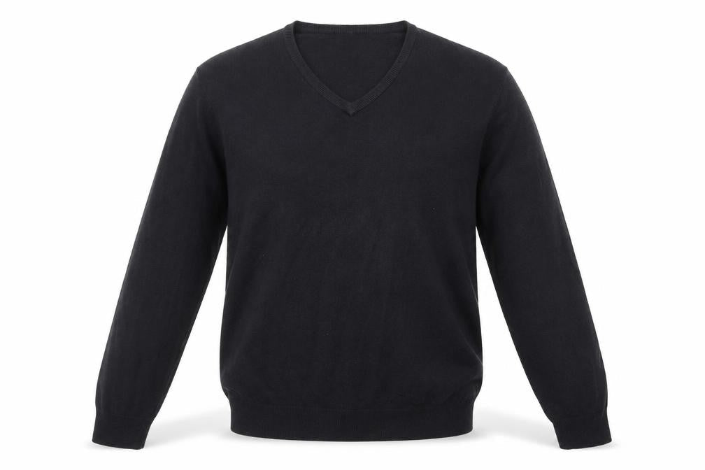 Marks & Spencer Mens Grey V-Neck  Acrylic Pullover Jumper Size L