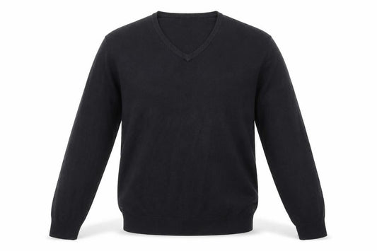 Marks & Spencer Mens Grey V-Neck  Acrylic Pullover Jumper Size L