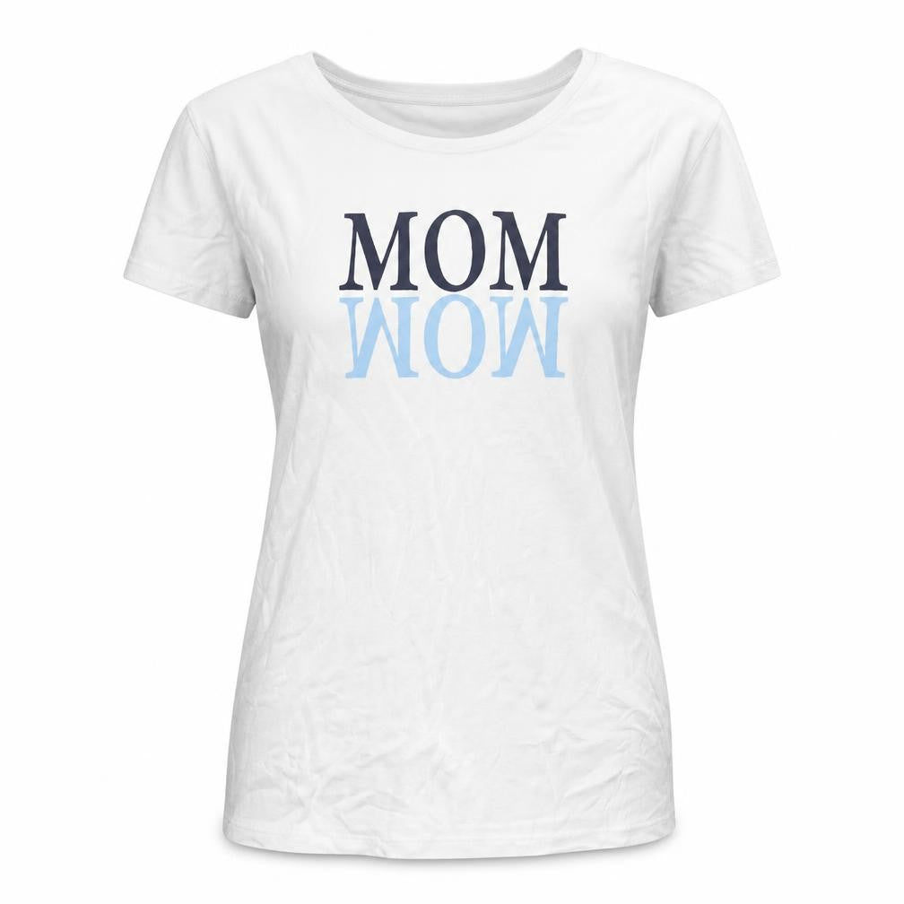 Neun Monate Womens White  Cotton Basic T-Shirt Size 14 Crew Neck - Mom