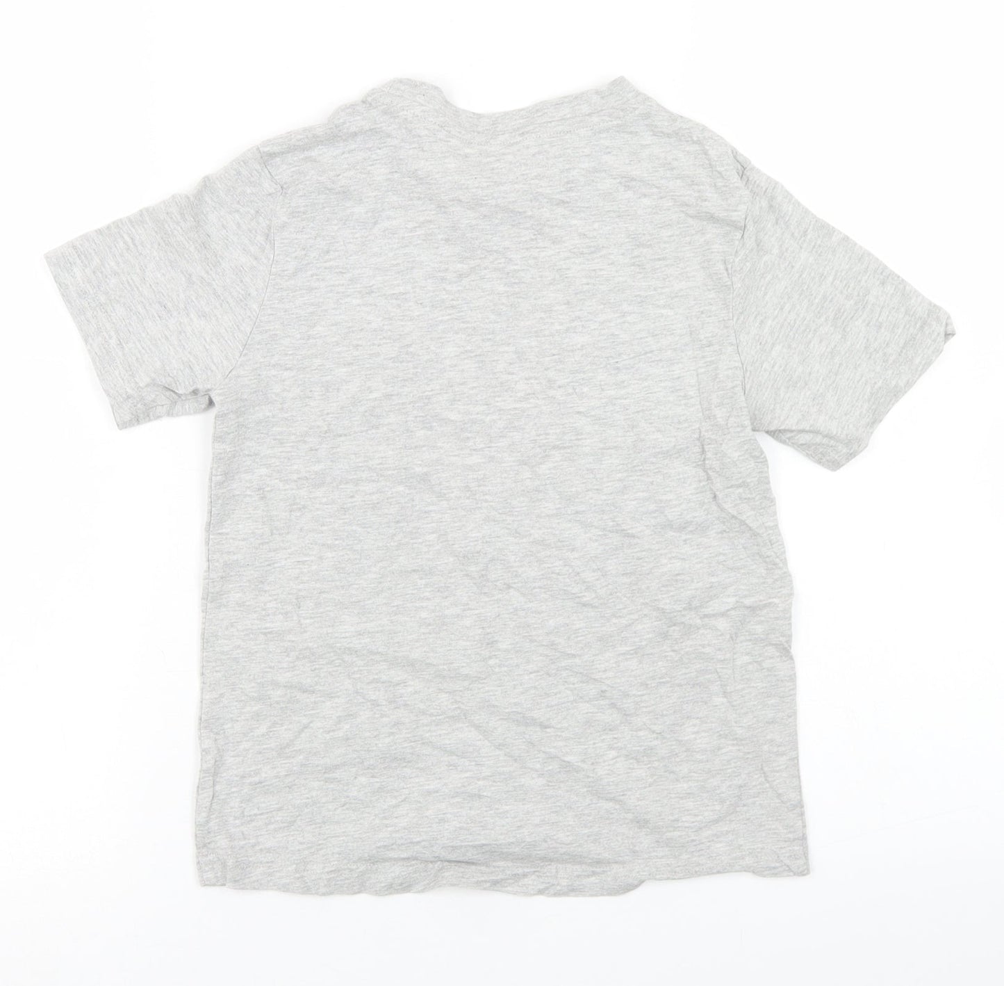 Studio Boys Grey  Cotton Basic T-Shirt Size 8-9 Years Crew Neck