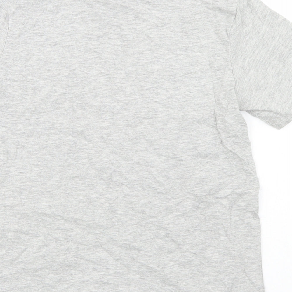 Studio Boys Grey  Cotton Basic T-Shirt Size 8-9 Years Crew Neck