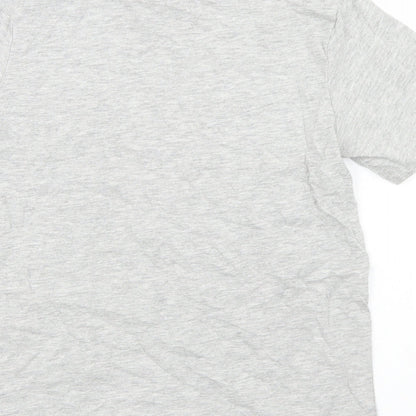 Studio Boys Grey  Cotton Basic T-Shirt Size 8-9 Years Crew Neck