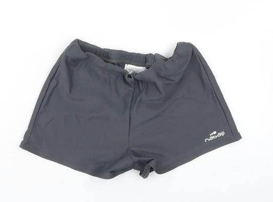 Nabaiji Girls Grey  Polyamide Hot Pants Shorts Size M  Regular Drawstring - Activewear