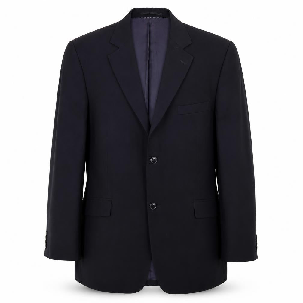 Becker Mens Black  Polyester Jacket Blazer Size 40