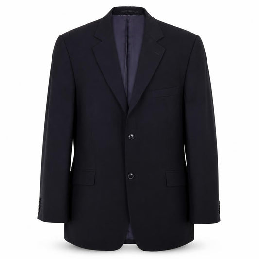 Becker Mens Black  Polyester Jacket Blazer Size 40