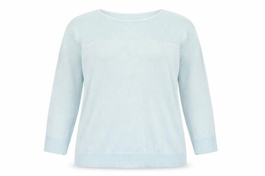 Peacocks Womens Blue Round Neck  Cotton Pullover Jumper Size XL