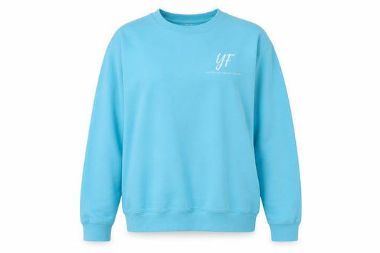 Awdis Womens Blue  Cotton Pullover Sweatshirt Size M  Pullover - whitehead presbyterian