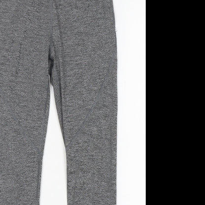 Preloved soluxe Womens Grey  Polyester Compression Leggings Size S L29 in Regular - Detail
