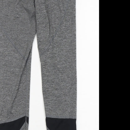 Preloved soluxe Womens Grey  Polyester Compression Leggings Size S L29 in Regular - Label
