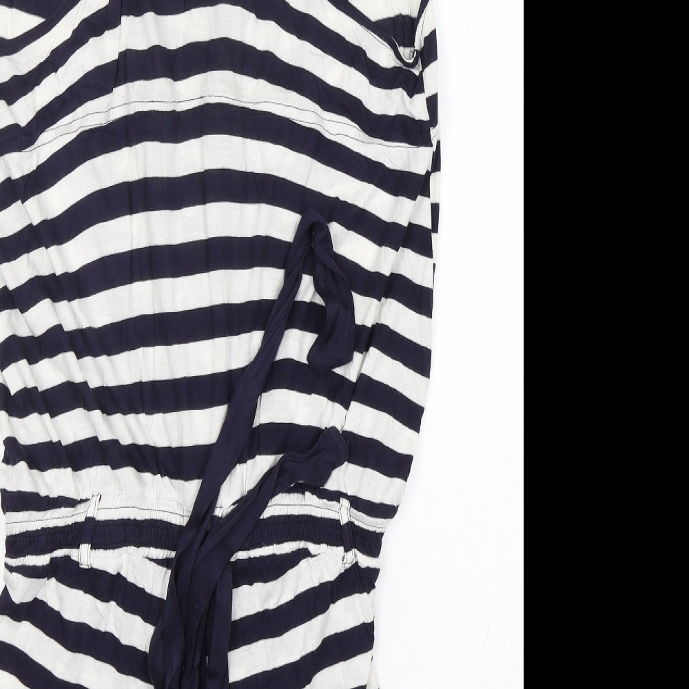 H&M Womens Multicoloured Striped Viscose Playsuit One-Piece Size L L5 in Pullover