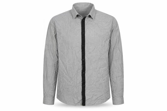 Dunnes Mens Grey Striped Cotton  Dress Shirt Size 15 Collared Button