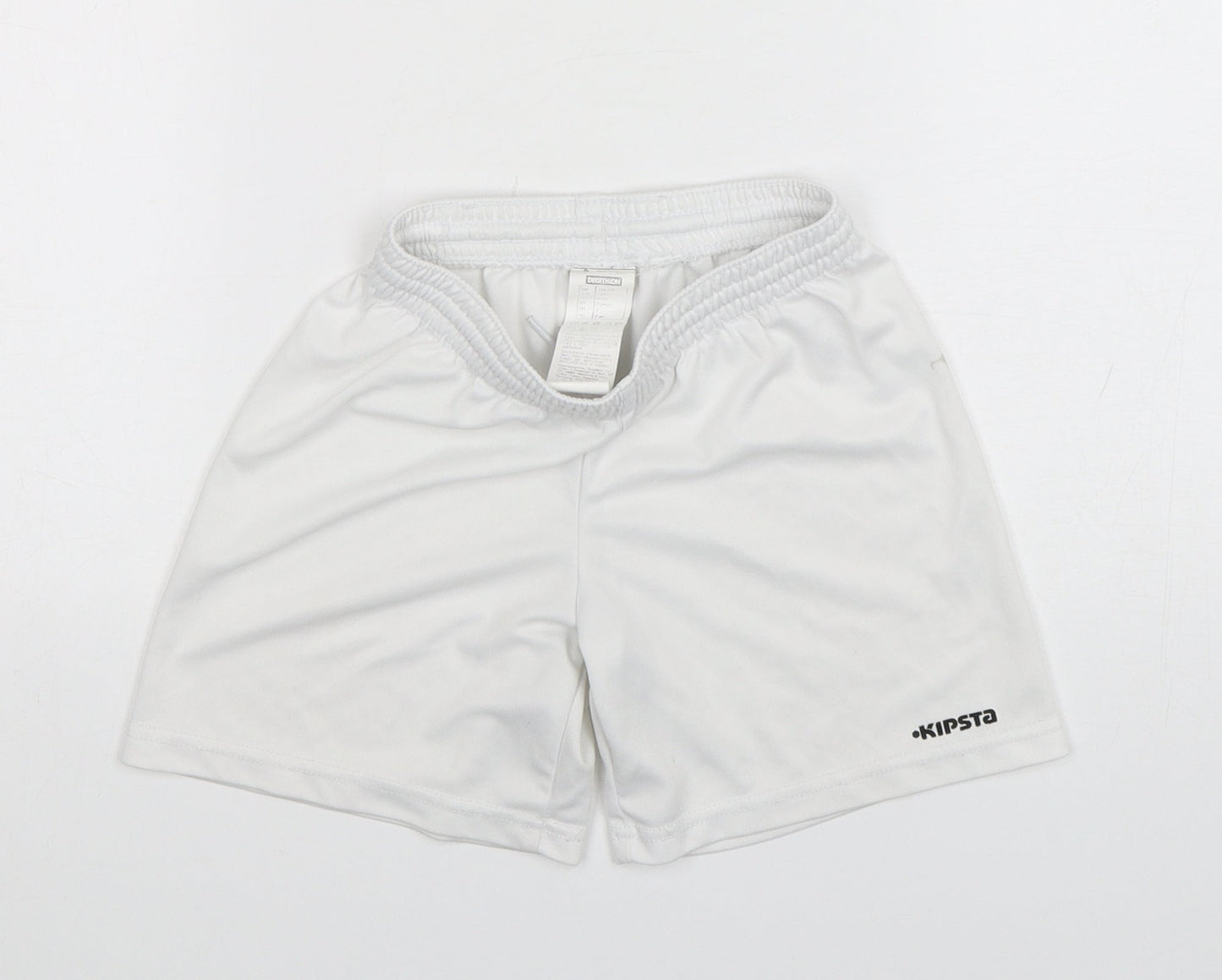 Kipsta Boys White  Polyester Sweat Shorts Size 6 Years  Regular Drawstring