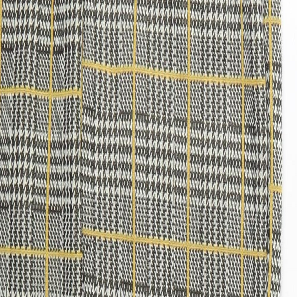 Preworn Womens Yellow Check Nylon Carrot Leggings Size S L27 in