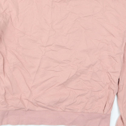 Preloved H&M Womens Pink  Cotton Pullover Sweatshirt Size XS  Pullover - Lyon - Label