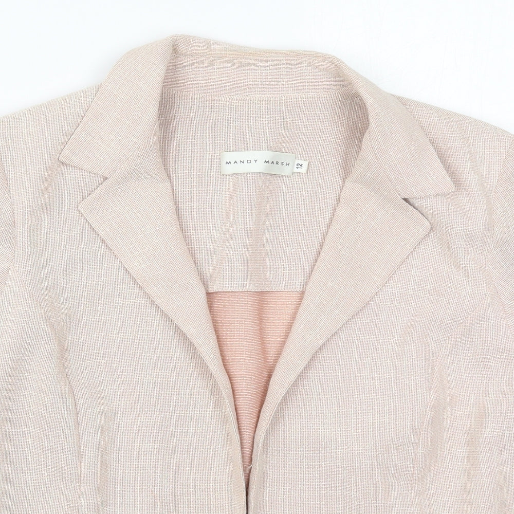 Mandy Marsh Womens Pink   Jacket  Size 12