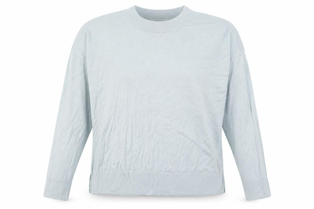 H&M Womens Blue Crew Neck  Viscose Pullover Jumper Size L