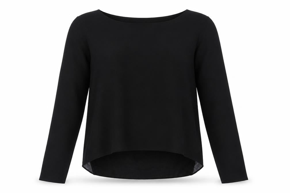 NEXT Womens Black Crew Neck  Acrylic Pullover Jumper Size 10