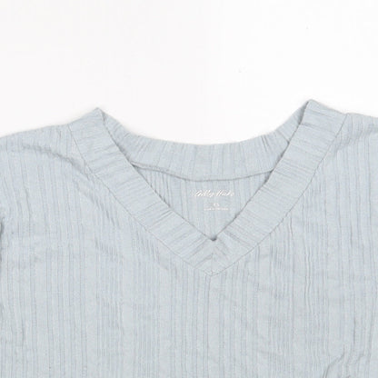 Gilly Hicks Womens Blue  Polyester Pullover Sweatshirt Size XS   - Cropped