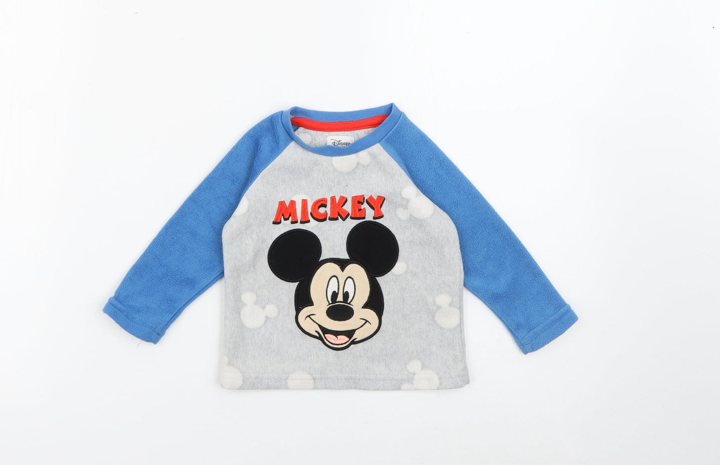 Primark Baby Blue  Polyester Pullover Jumper Size 6-9 Months   - Disney Mickey Mouse
