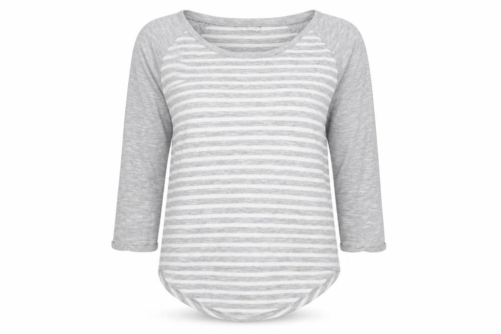 TU Womens Green Scoop Neck Striped Polyester Pullover Jumper Size 12