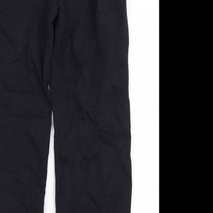 Tu Boys Blue  Cotton Jogger Trousers Size 9 Months  Regular Drawstring - School Wear