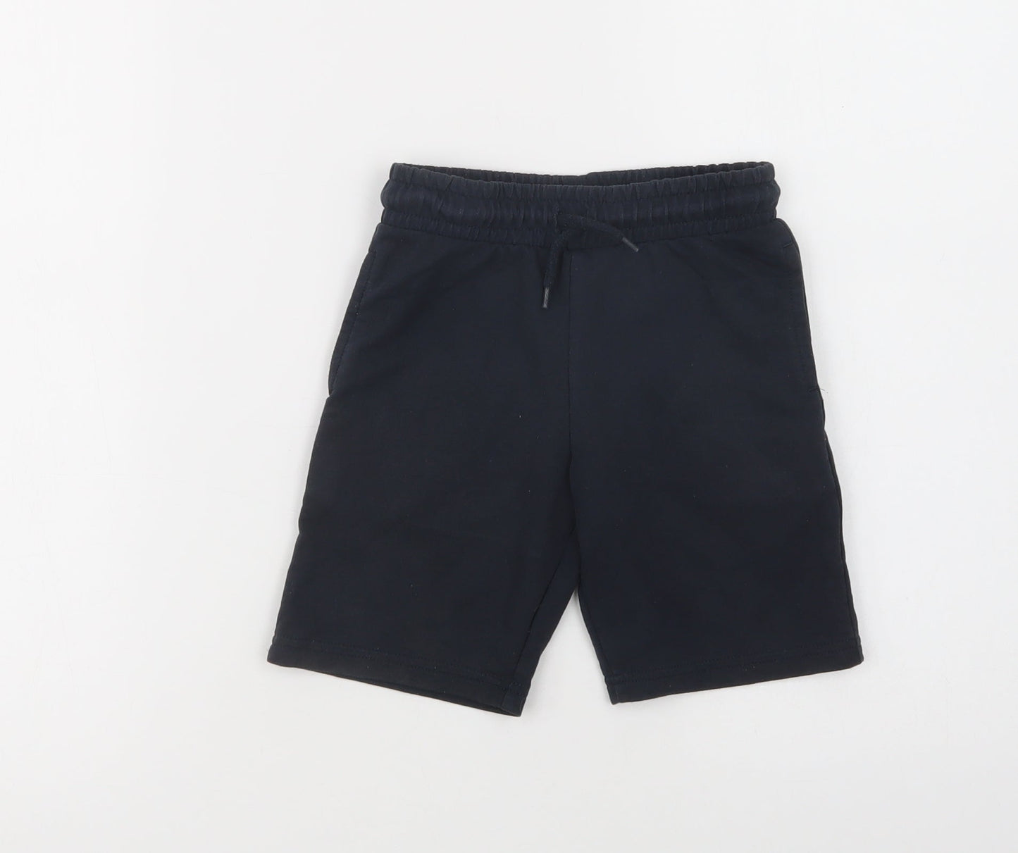 Dunnes Stores Boys Blue  Cotton Sweat Shorts Size 5-6 Years  Regular Drawstring