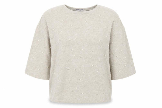 Zara Womens Beige Crew Neck  Viscose Pullover Jumper Size M