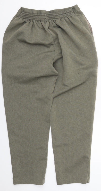 Saira of Manchester Womens Green  Polyester Trousers  Size 18 L27 in Regular