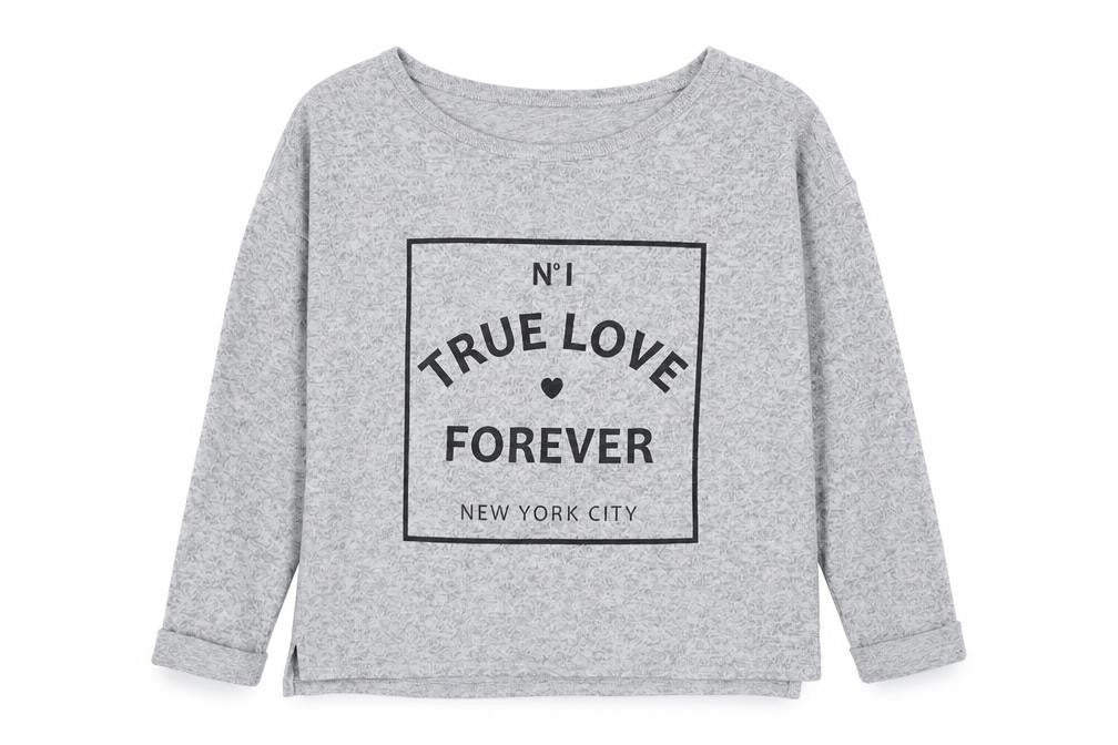 H&M Girls Grey Crew Neck  Polyester Pullover Jumper Size 14 Years  Pullover