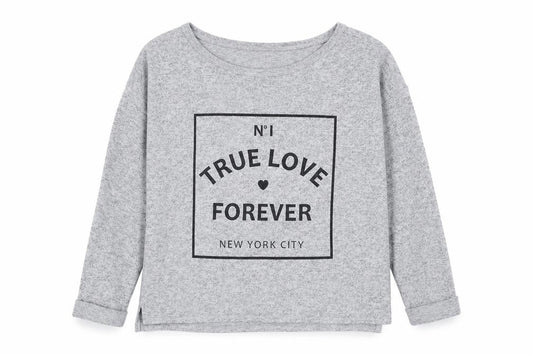 H&M Girls Grey Crew Neck  Polyester Pullover Jumper Size 14 Years  Pullover