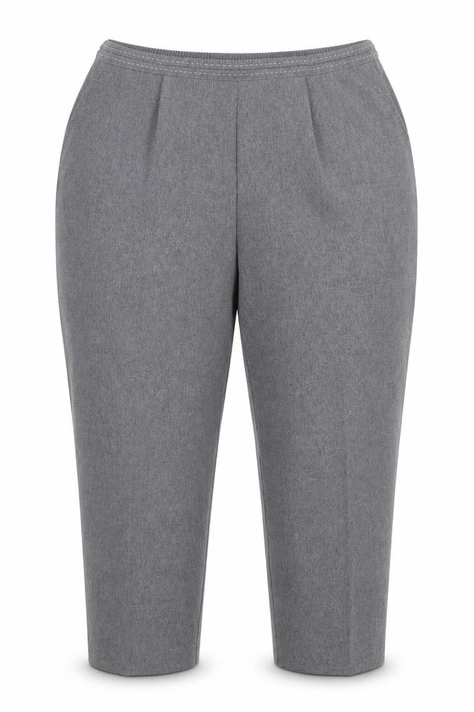 Bonmarché Womens Grey Polyester Trousers Size 20 L23.5 in Regular