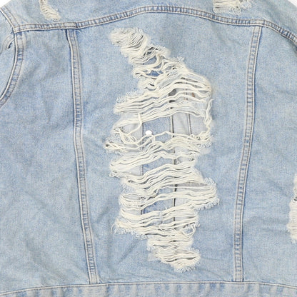 Topshop Womens Blue   Jacket  Size 8  Button