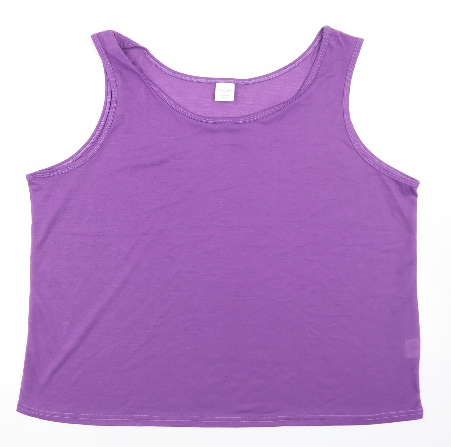 Gabriella Vicenza Womens Purple  Polyester Basic Tank Size 20 Round Neck
