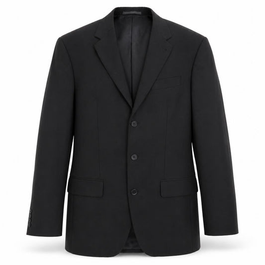 Next Mens Black Striped Polyester Jacket Blazer Size 38