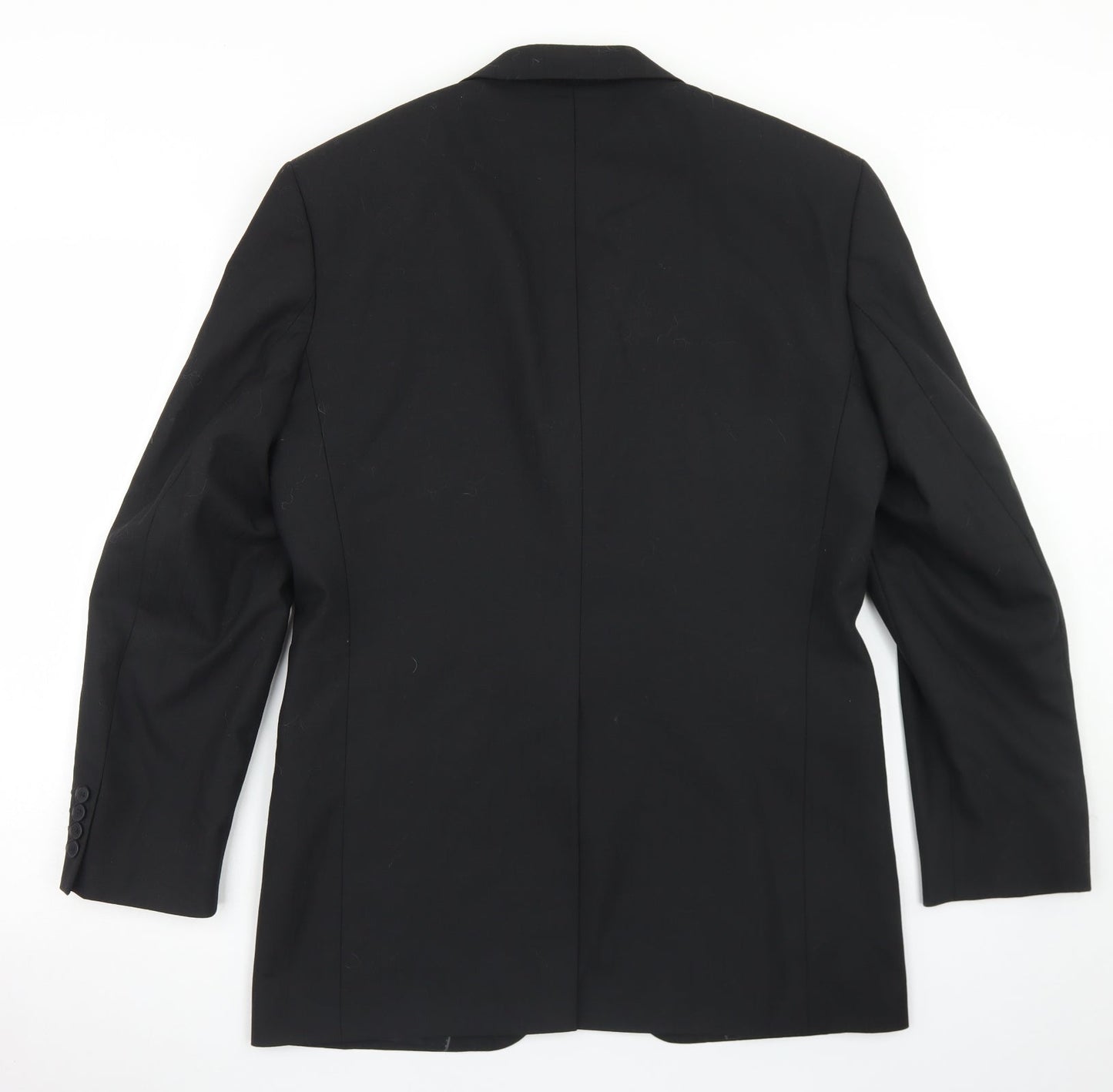 NEXT Mens Black Striped Polyester Jacket Blazer Size 38