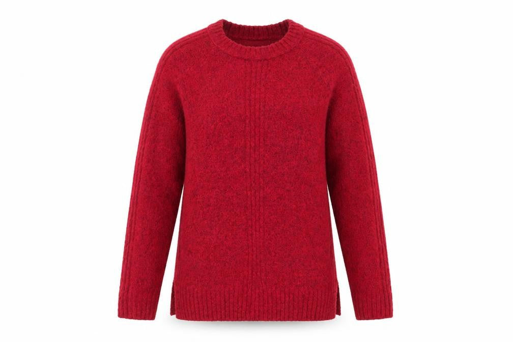 Marks & Spencer Womens Pink Crew Neck  Acrylic Pullover Jumper Size XS