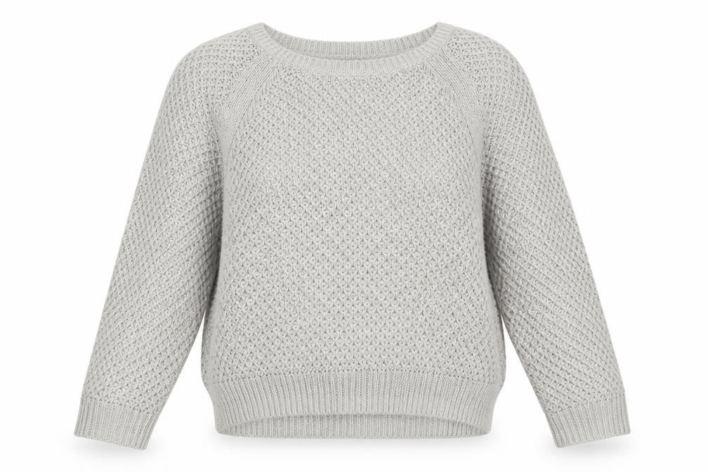 H&M Womens Grey Crew Neck  Acrylic Pullover Jumper Size M
