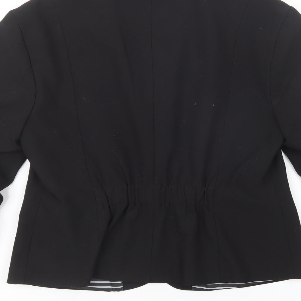 Fishb Womens Black   Jacket Blazer Size XL  Button