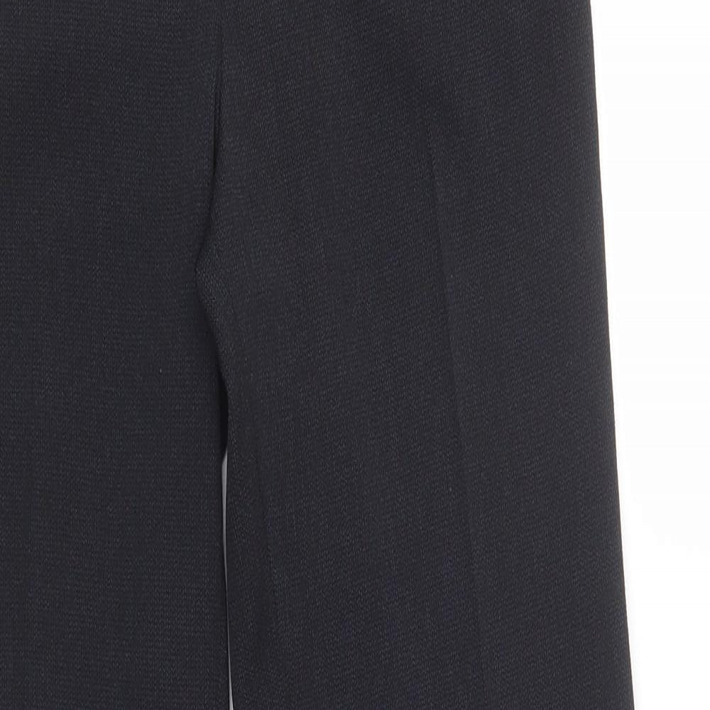 Papaya Womens Blue  Polyester Dress Pants Trousers Size 8 L30 in Regular Hook & Eye