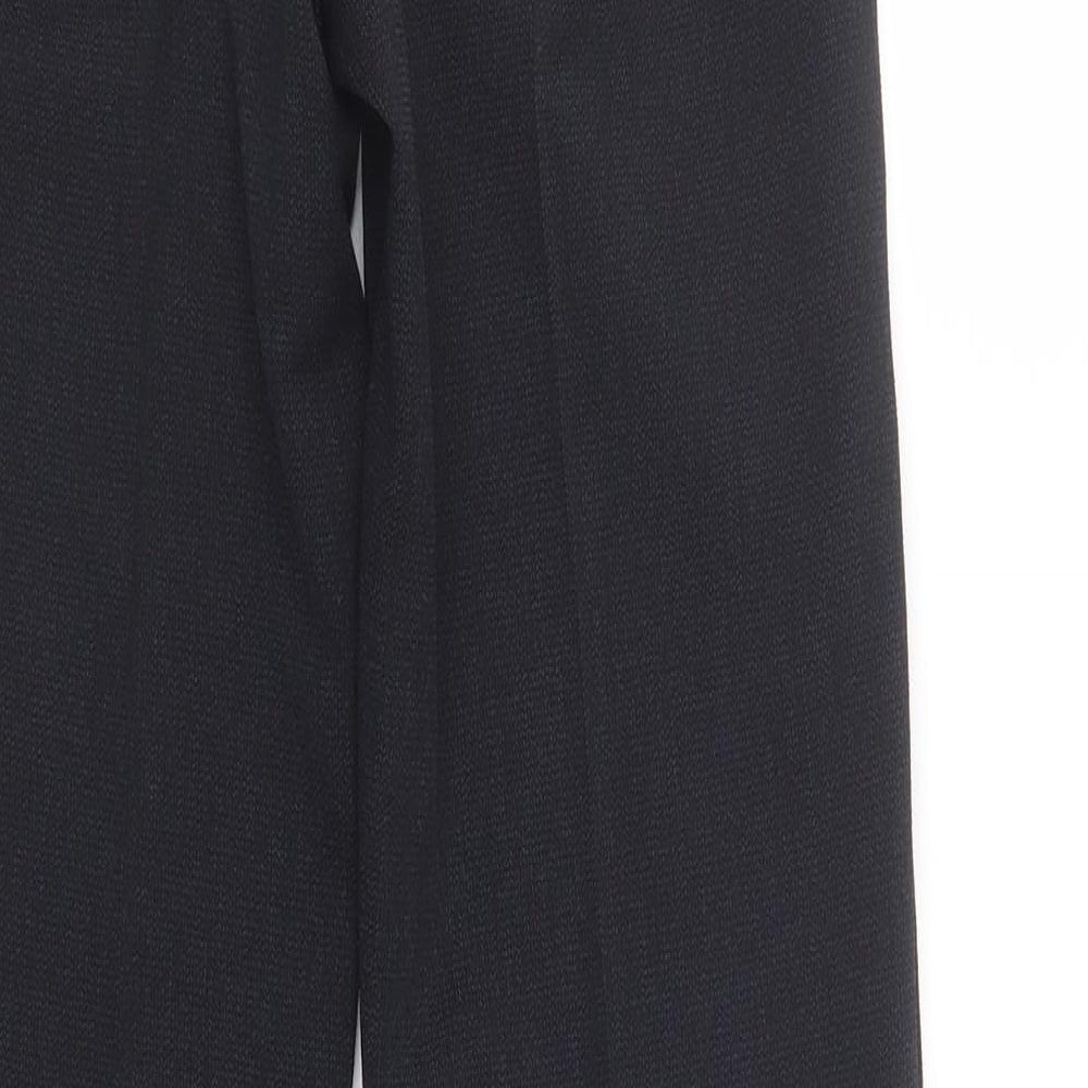 Papaya Womens Blue  Polyester Dress Pants Trousers Size 8 L30 in Regular Hook & Eye