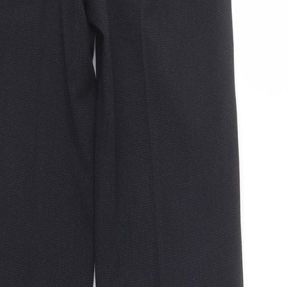 Papaya Womens Blue  Polyester Dress Pants Trousers Size 8 L30 in Regular Hook & Eye