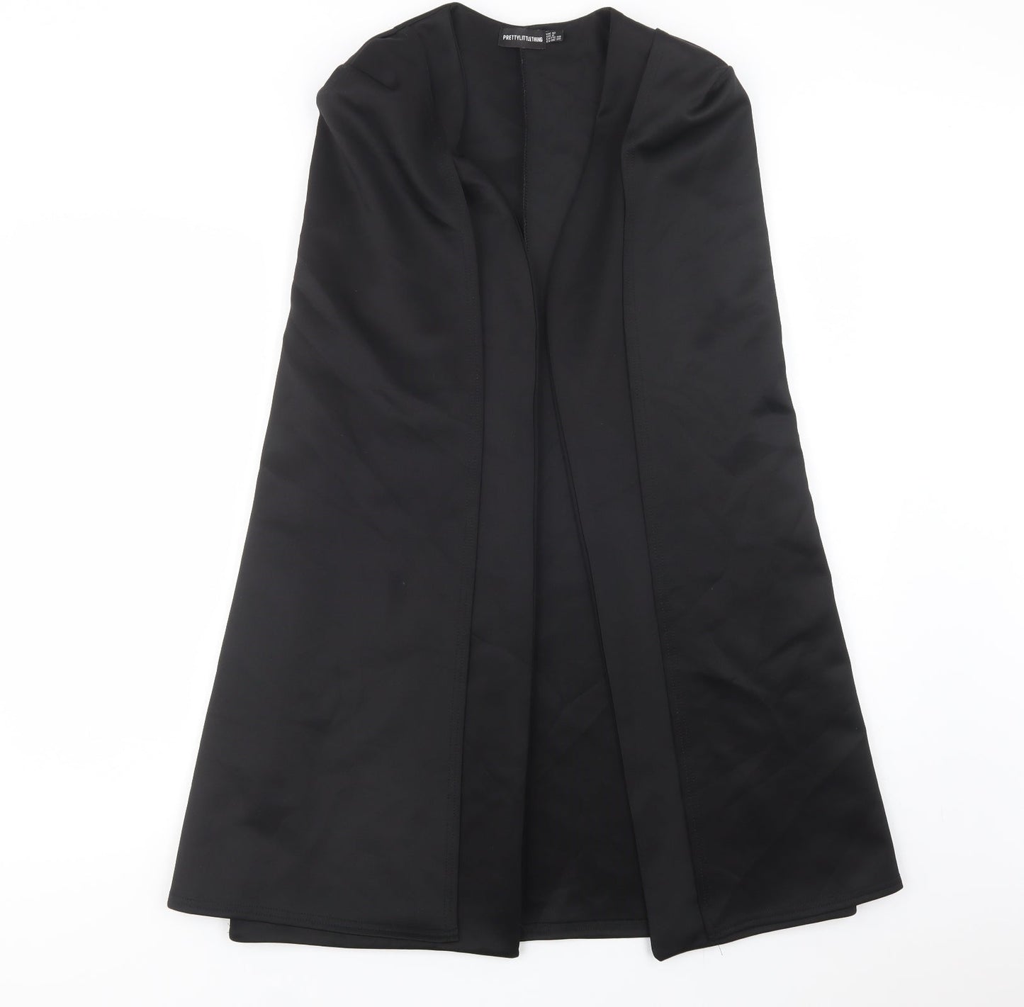 PRETTYLITTLETHING Womens Black   Jacket Waistcoat Size 12