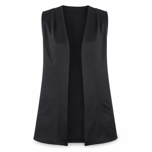 PRETTYLITTLETHING Womens Black   Jacket Waistcoat Size 12