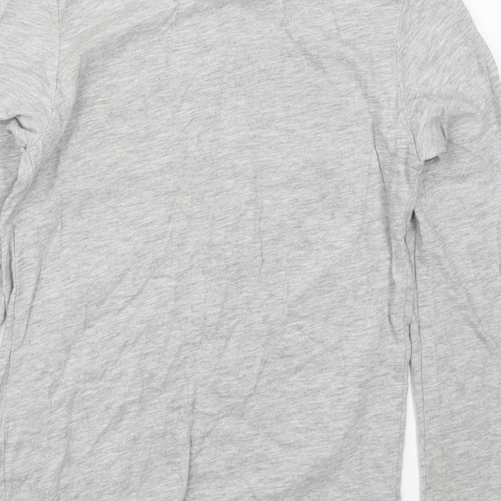 Pep&Co Boys Grey  Cotton Basic T-Shirt Size 10-11 Years Crew Neck Pullover - Kills Pro Football