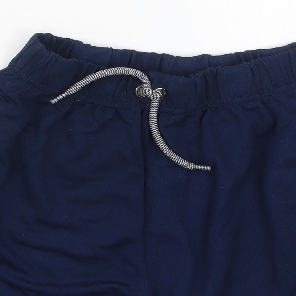 Pep&Co Boys Blue  Polyester Sweat Shorts Size 9-10 Years  Regular Drawstring