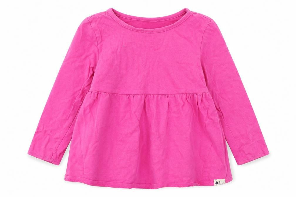Gap Girls Pink  Cotton Basic T-Shirt Size 2 Years Crew Neck Pullover