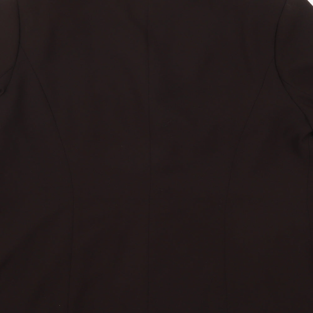 Ann Harvey Womens Brown  Polyester Jacket Suit Jacket Size 16